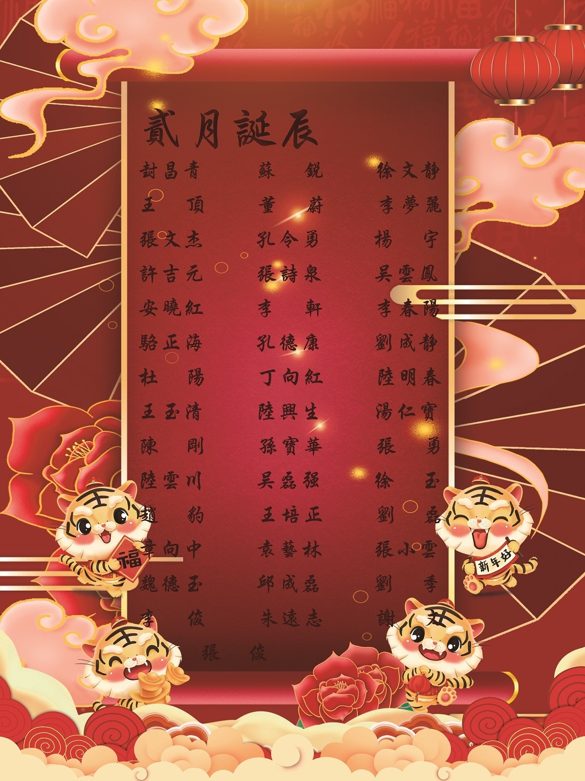 【生日祝?！抗ё?2月生日的員工生日快樂！